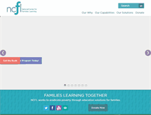 Tablet Screenshot of familieslearning.org
